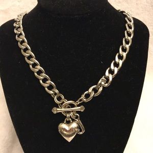 JUICY COUTURE Silver heart necklace
